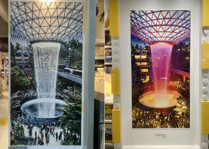 rain vortex mosaic wall