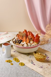 tablescape Prosperity in a Pot