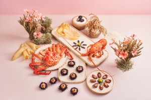 peach blossoms abundance harvest set 