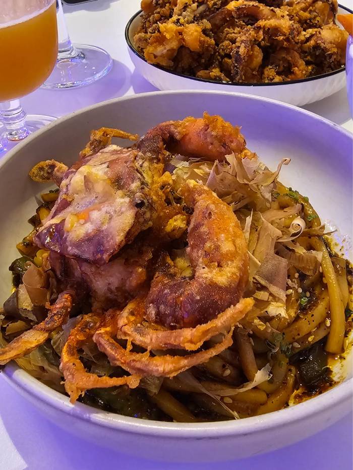 home dusk food review Black Pepper Crab Udon