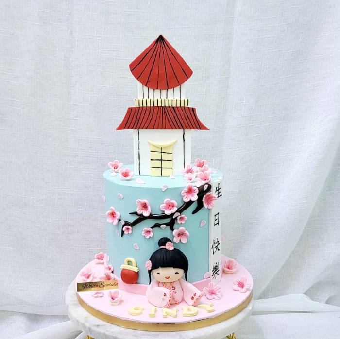 customised cake white spatula