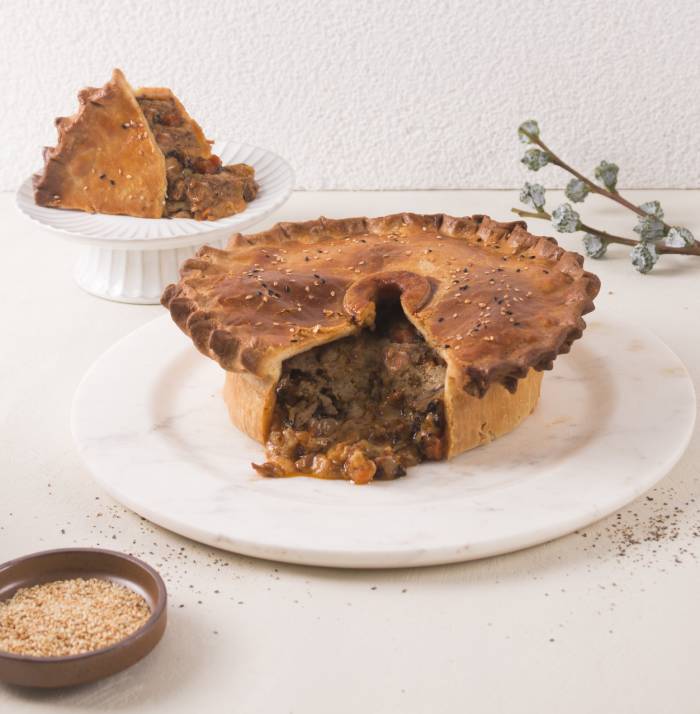 da paolo christmas Rustic Ossobuco Pie with Black Truffle and Foie Gras