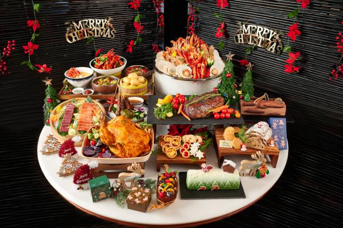 asian market cafe christmas buffet