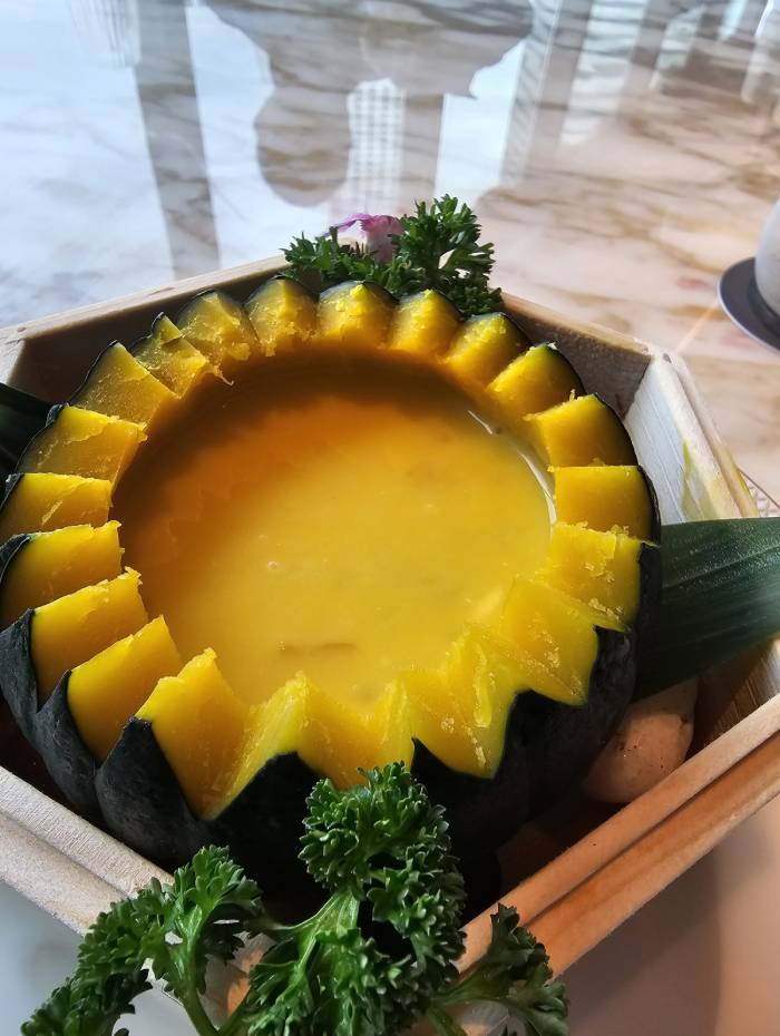 Pumpkin Sago with Coconut