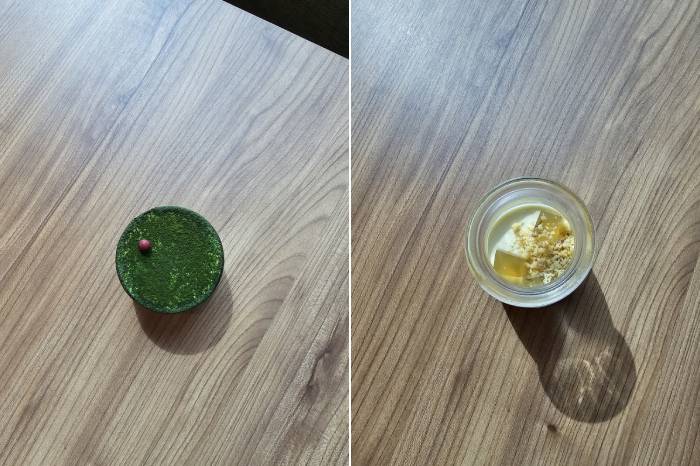 green tea tiramisu Jasmine Chrysanthemum Bavarian Cream Cake