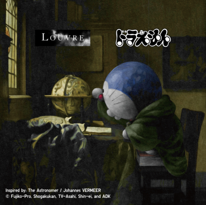 uniqlo x louvre x doraemon