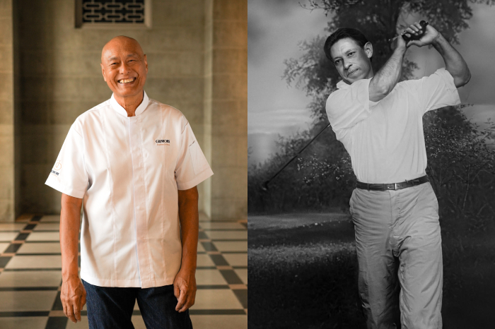 chef damian and his grandfather