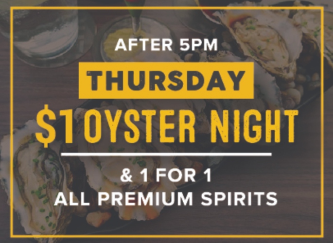 Bar On Chulia Fresh Oysters in Singapore