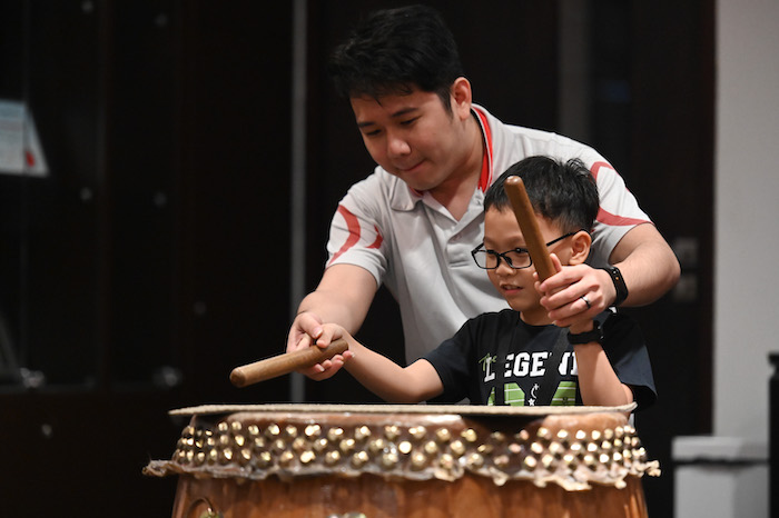 Children Festive Chinese Drums Workshop. Photo courtesy of Sun Yat Sen Nanyang Memorial Hall