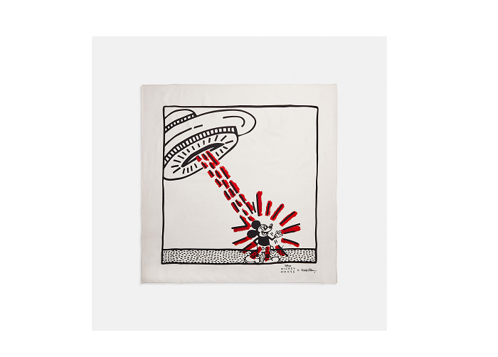 DISNEY-MICKEY-MOUSE-X-KEITH-HARING-SILK-BANDANA