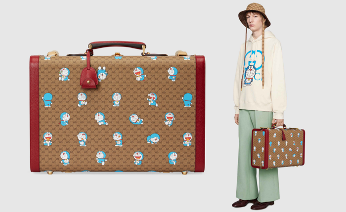 Doraemon-x-Gucci-medium-suitcase