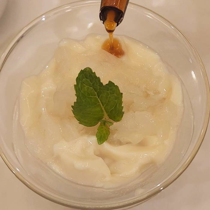 House-made Beancurd with Hashima