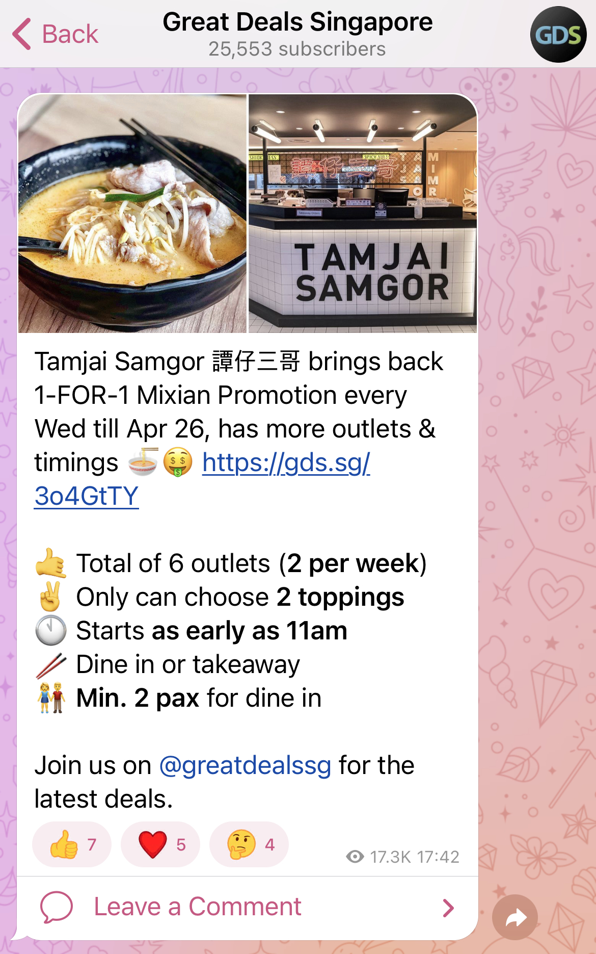 telegram channel for deals