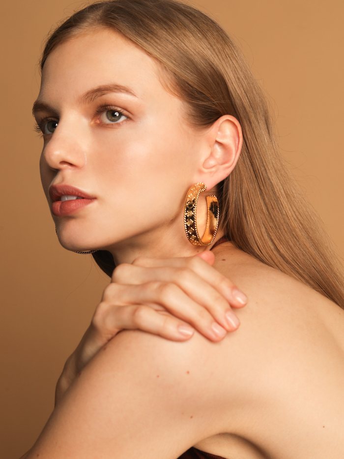 Lara & Ela Chloe Earrings, $446