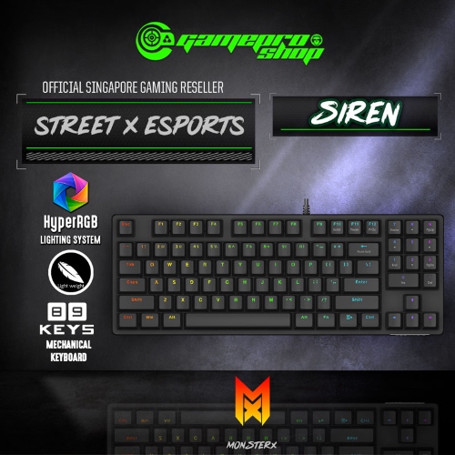  Monsterx Siren Esports Mechanical Gaming Keyboard 