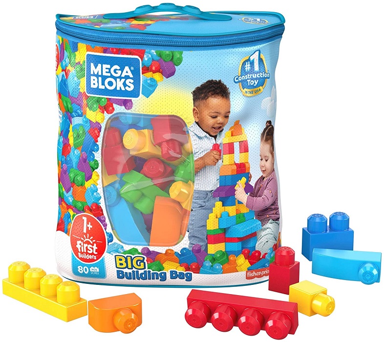 Mega Bloks 80-Piece Big Building Bag