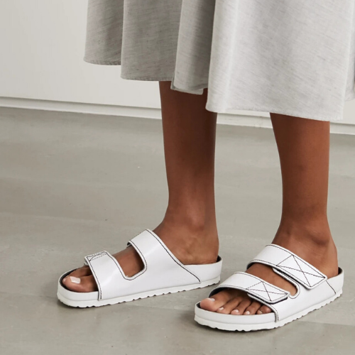 PROENZA-SCHOULER-Birkenstock-Arizona-topstitched-glossed-leather-sandals
