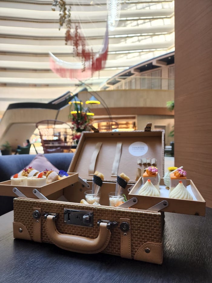 Portman's Bar Heritage Afternoon Tea Picnic in an Oasis picnic basket