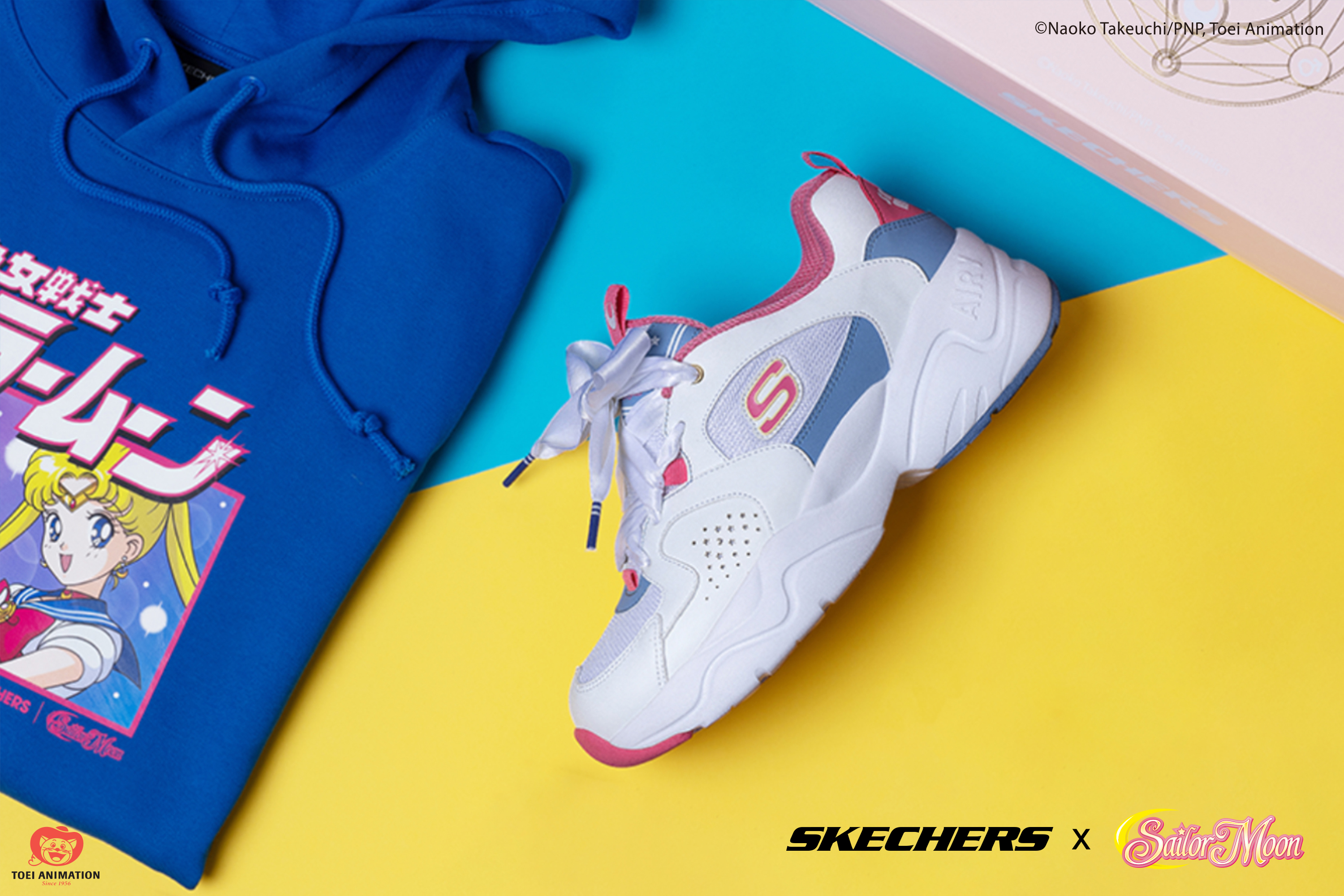 Sailor Moon (dark pink and blue)