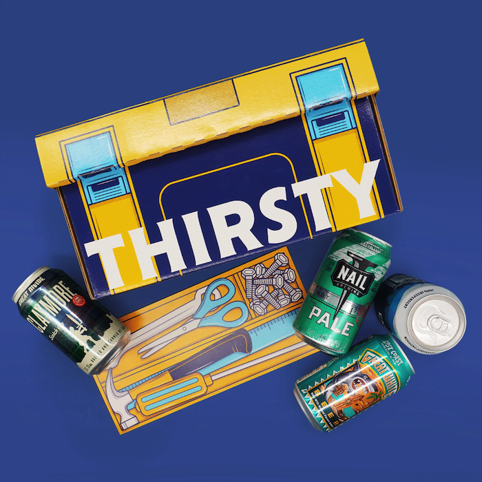 Thirsty Father's Day beer gift box