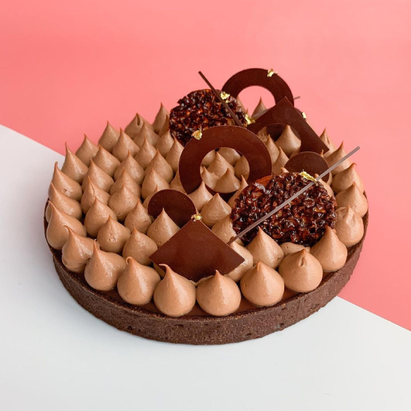 chocolate hazelnut tart