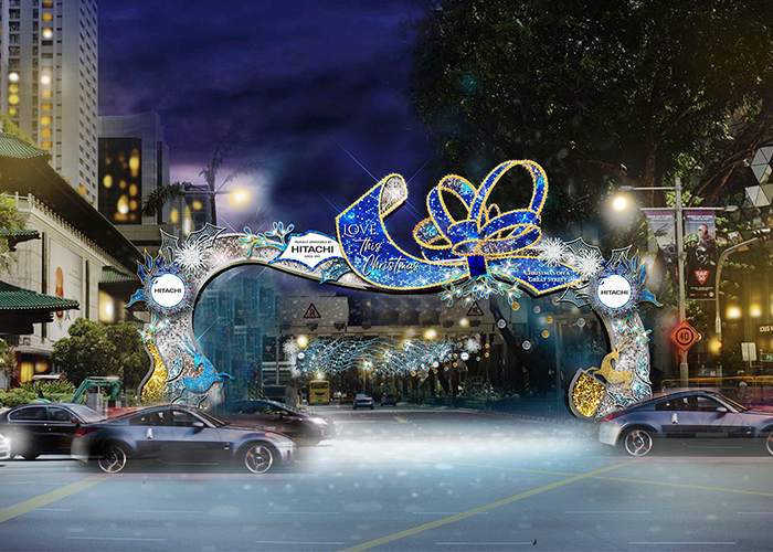 christmas on a great street main arch