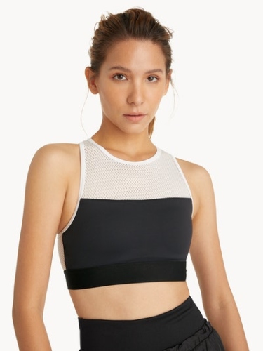 comfortable-sports-bra-pomelo-Cross-Back-Mesh-Sports-Bra