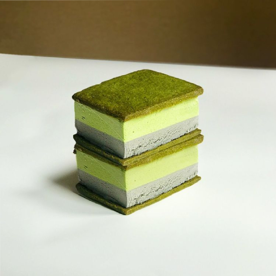 matcha goma cookie sandwich from Cotta
