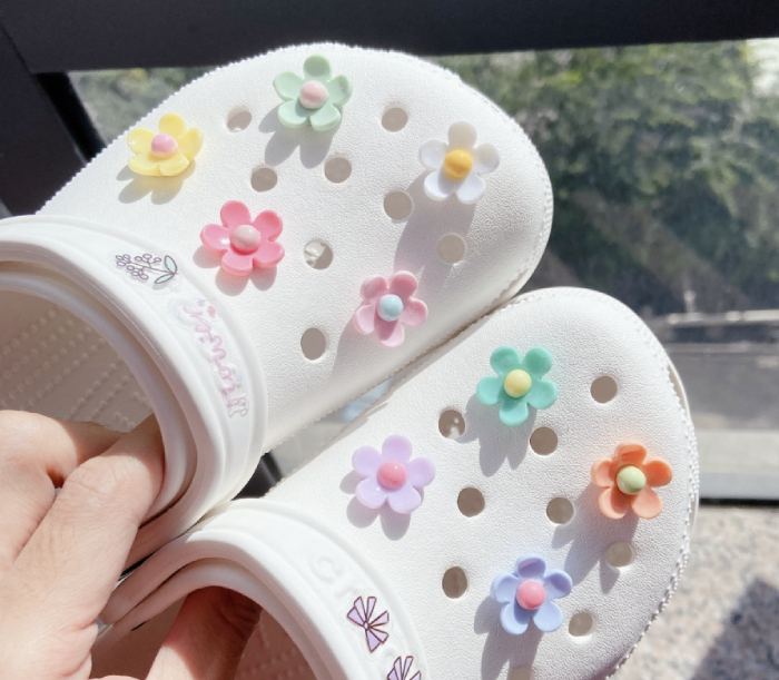crocs charms singapore - flowers pastel
