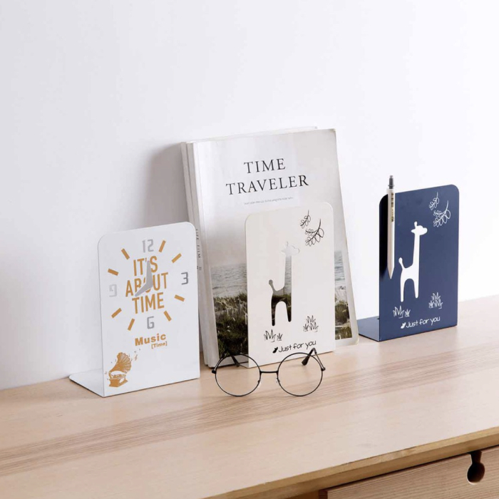 decorate office desk singapore - bookend