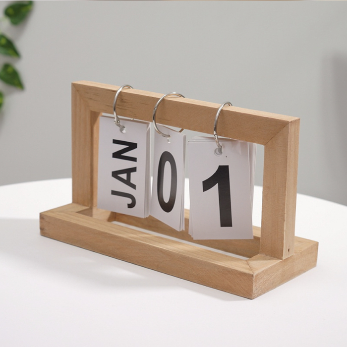 decorate office desk singapore - flip calendar