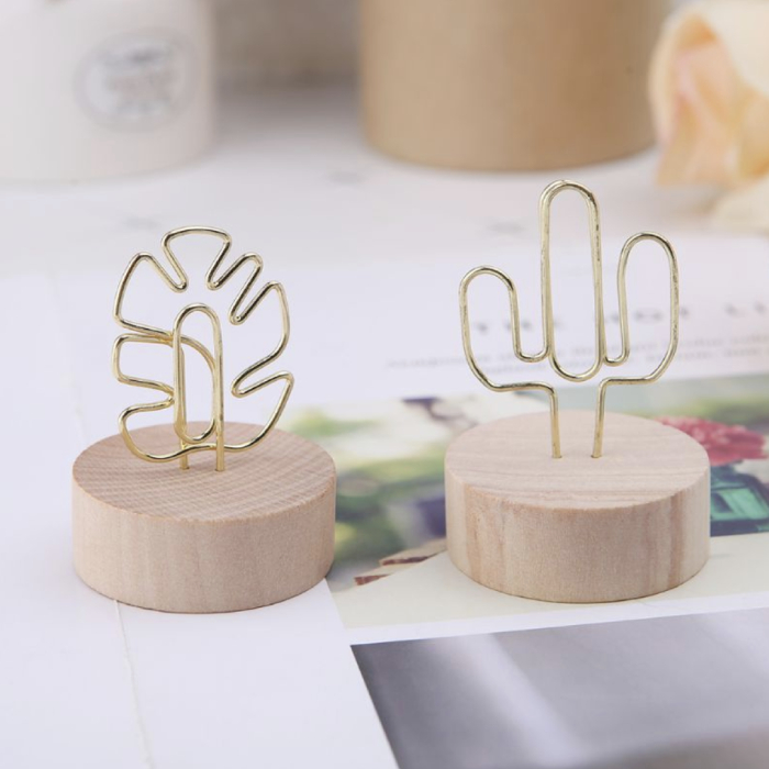 decorate office desk singapore - golden picture holder