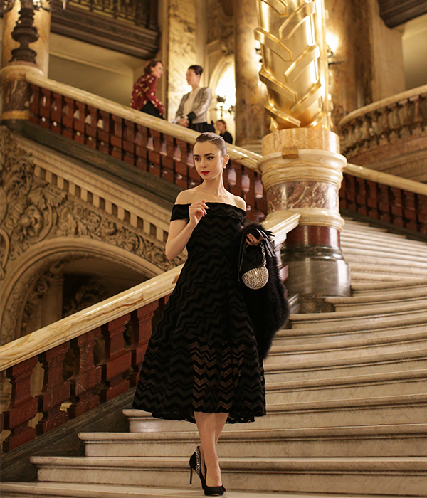 emily in paris fashion outfits black swan