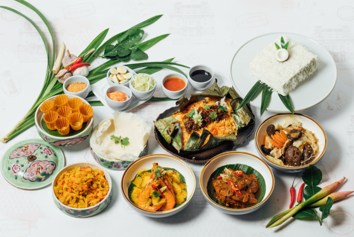 fullerton hotel nonya set