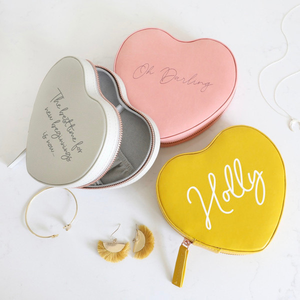 gifts for yourself heart jewellery case