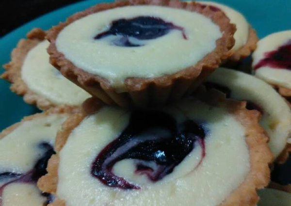 hari raya cookie recipes - blueberry cheese tarts
