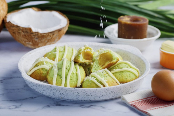 hari raya cookies recipes - ondeh ondeh mochi cookies