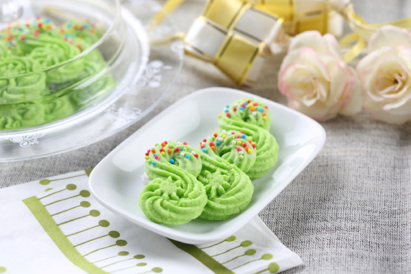 hari raya cookie recipes - semperit pandan