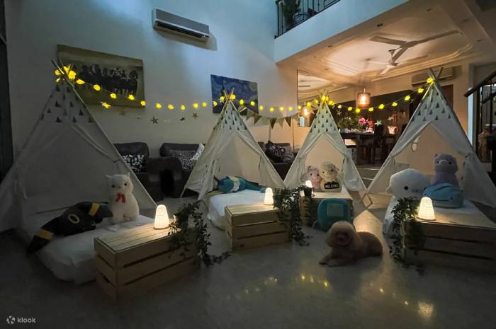 indoors camping at home