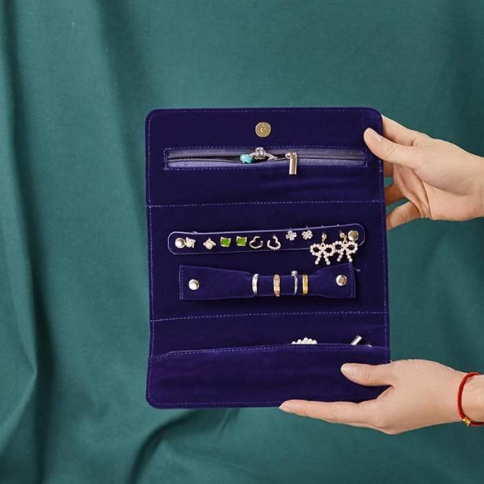 jewellery storage roll up bag