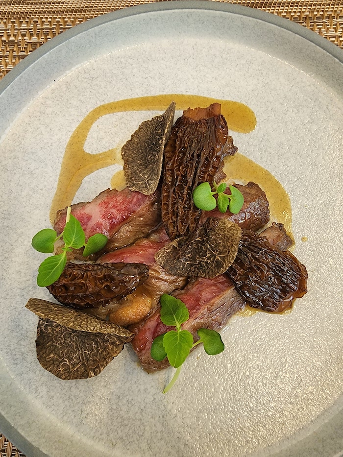 juku wagyu with morel