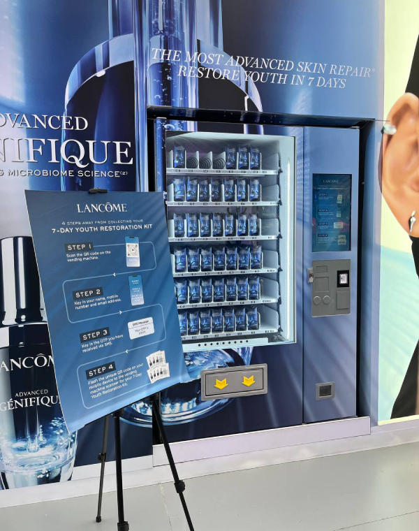lancome vending machine