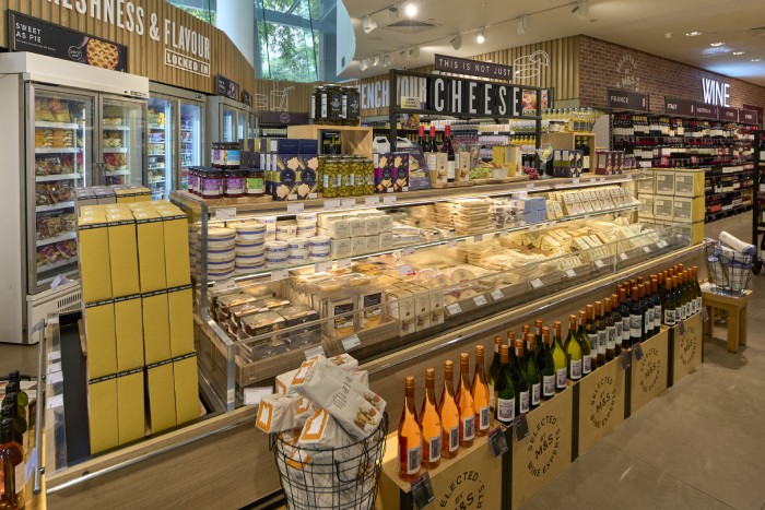 marks and spencer wheelock place revamp cheese barge