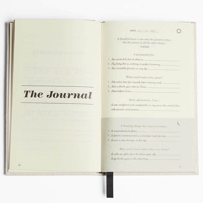mental health journals - the five minute journal