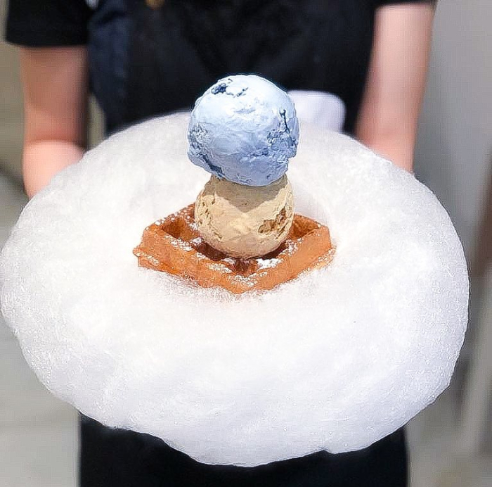 monday blues cloud waffle