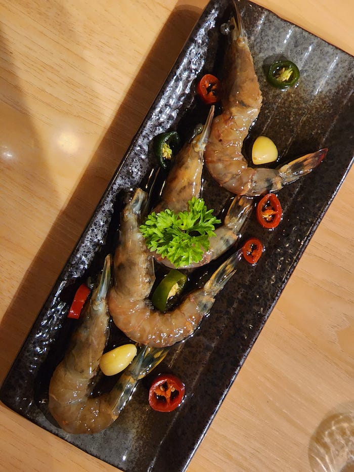 nami review marinated prawns