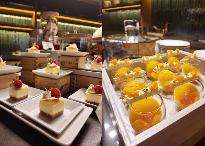 nobu singapore brunch desserts