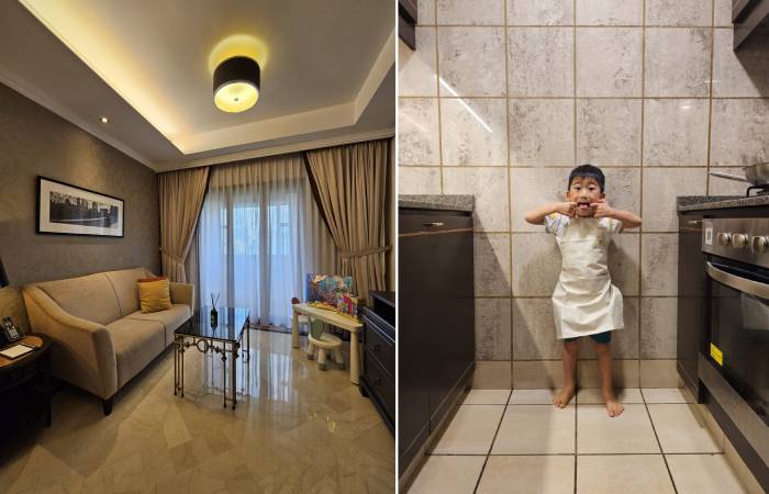 orchard parksuites living room kitchen