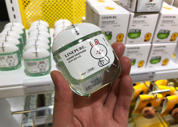 play line friends store hand sanitisers