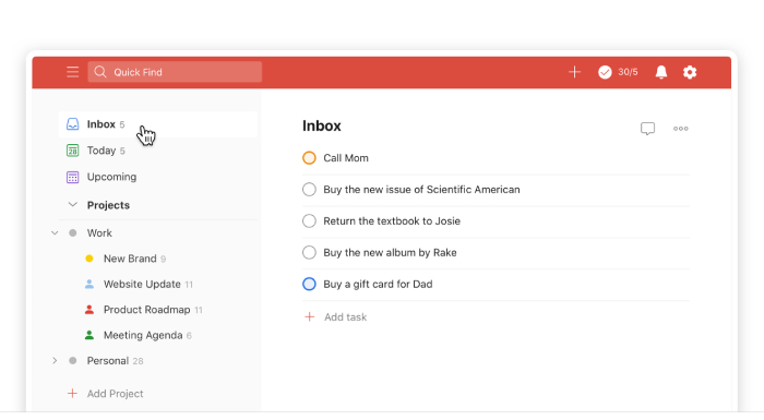 productivity apps singapore - todoist
